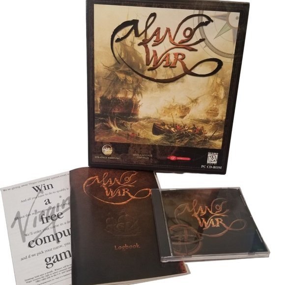 Man of War PC CD-ROM 1997 Big Box Strategy First All Ages Computer Game Ships - Picture 1 of 12